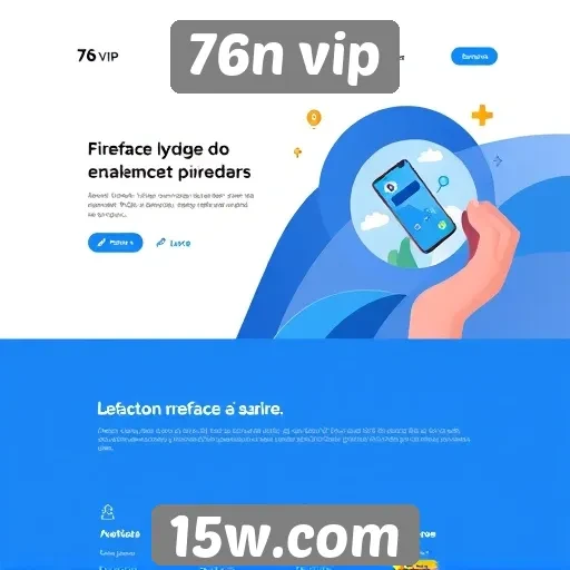 Interface do site 76n vip e experiência do usuário